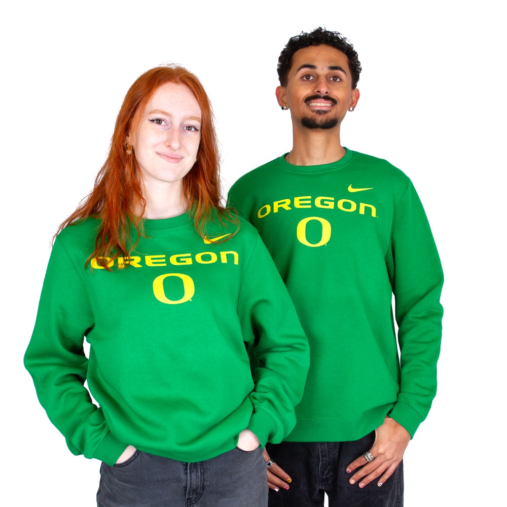 Oregon, Nike, Green, Pullover, Men, Club, Fleece, Sweatshirt, 914695